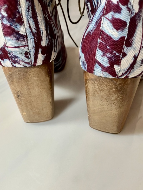 Rachel Comey Ankle Boots for Women for sale | eBay Rachel Comey Patterened Heeled Canvas Lace-up Booties 10 9.5